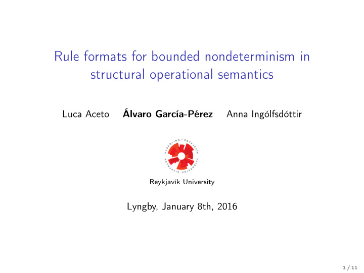 rule formats for bounded nondeterminism in structural