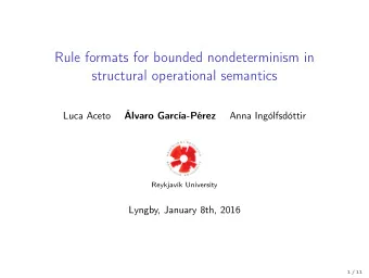 Rule formats for bounded nondeterminism in  structural operational semantics  lvaro