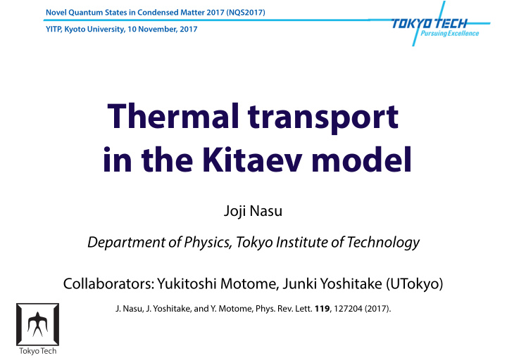 thermal transport in the kitaev model