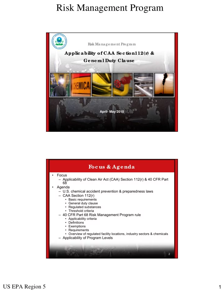 risk management program