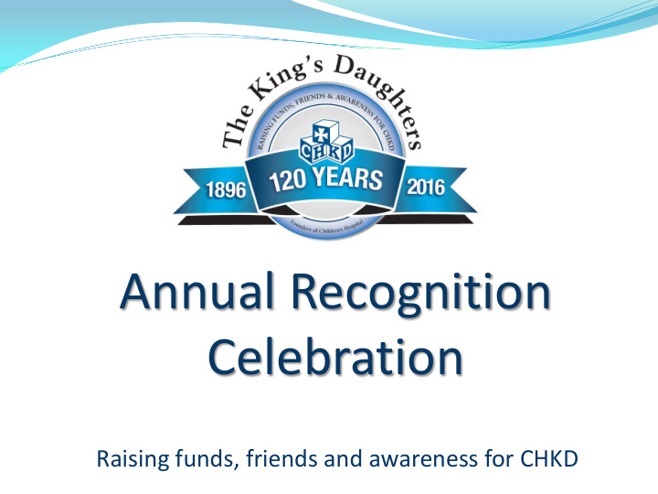 annual recognition celebration