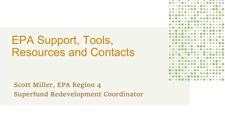 resources and contacts
