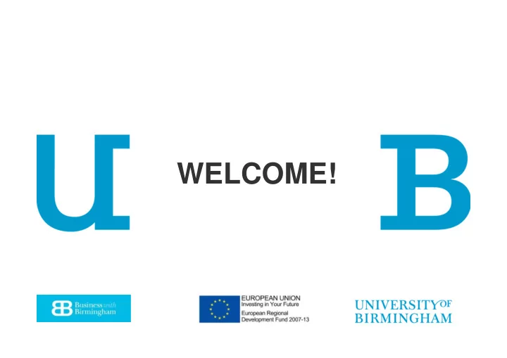 welcome