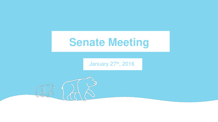 senate meeting