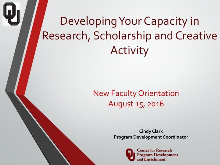 developing your capacity in research scholarship and