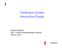 verification guided hierarchical design