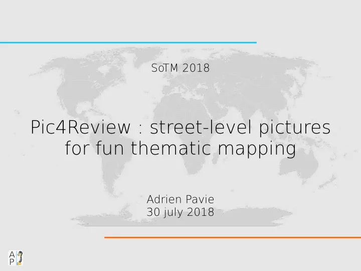 pic4review street level pictures for fun thematic mapping
