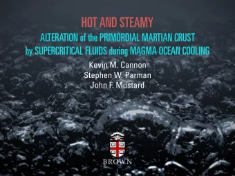 HOT AND STEAMY  ALTERATION of the PRIMORDIAL MARTIAN CRUST  by SUPERCRITICAL FLUIDS during MAGMA