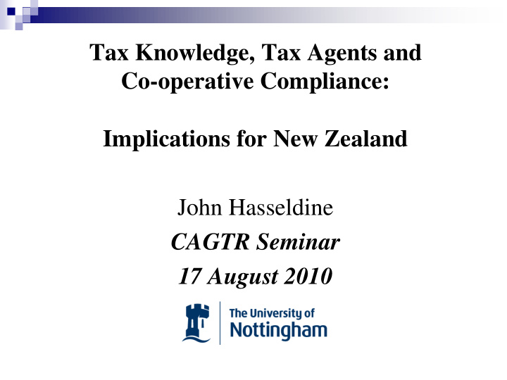 co operative compliance implications for new zealand