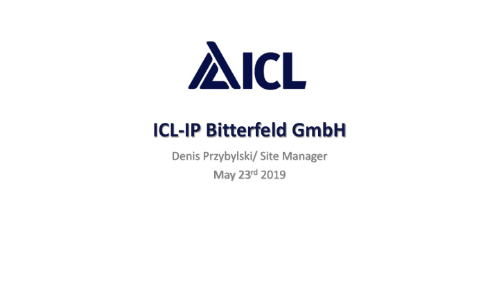 icl ip bitterfeld gmbh