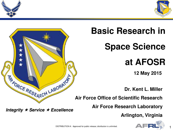 basic research in space science at afosr
