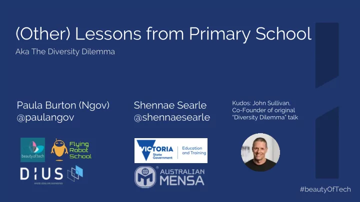 other lessons from primary school