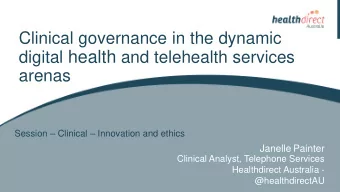 About us  Healthdirect Australia designs and delivers innovative services for  governments to