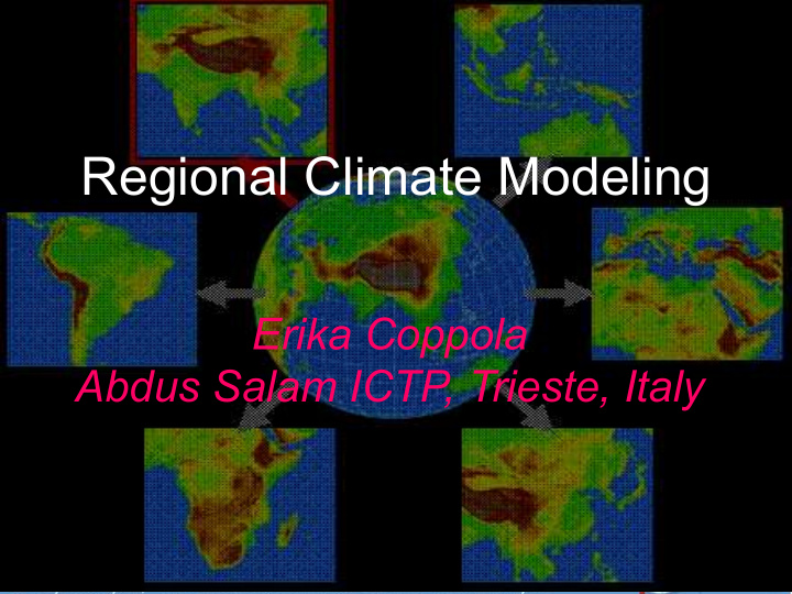 regional climate modeling