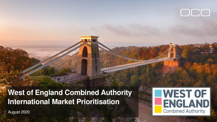 west of england combined authority international market