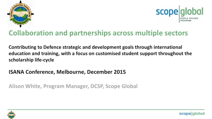 collaboration and partnerships across multiple sectors