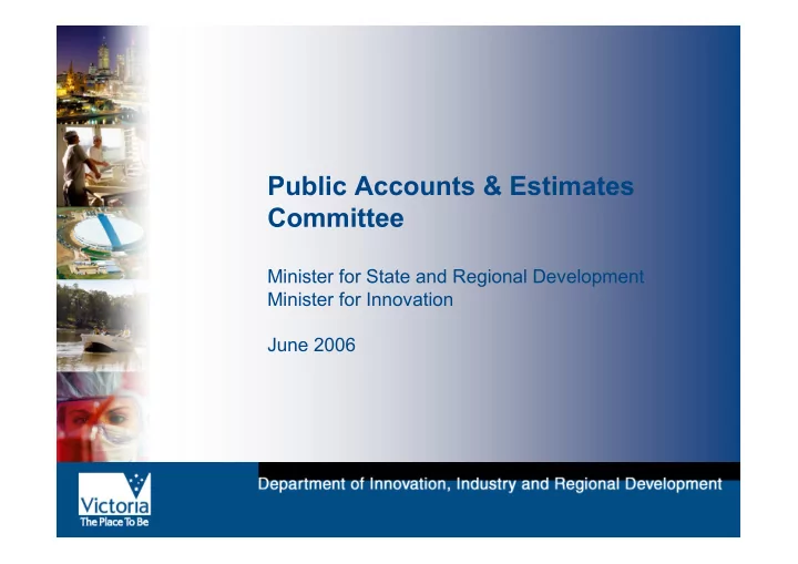 public accounts estimates committee
