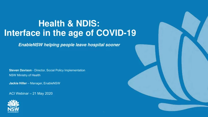 health ndis