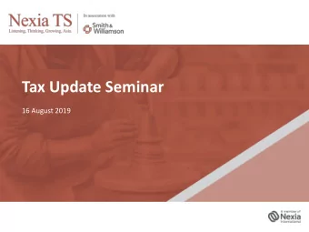Tax Update Seminar  16 August 2019  Investment Opportunities in  South East Asia  Henry Tan  Group
