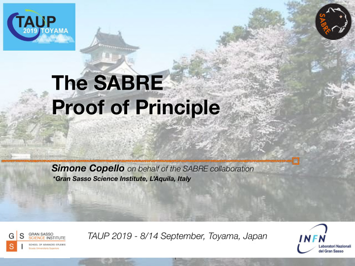 the sabre proof of principle