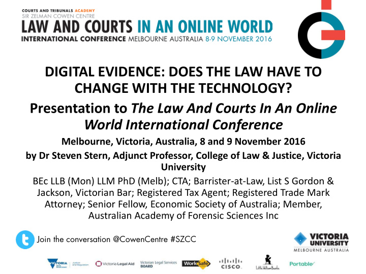 digital evidence does the law have to change with the