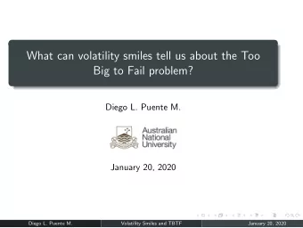 What can volatility smiles tell us about the Too  Big to Fail problem?  Diego L. Puente M.  January