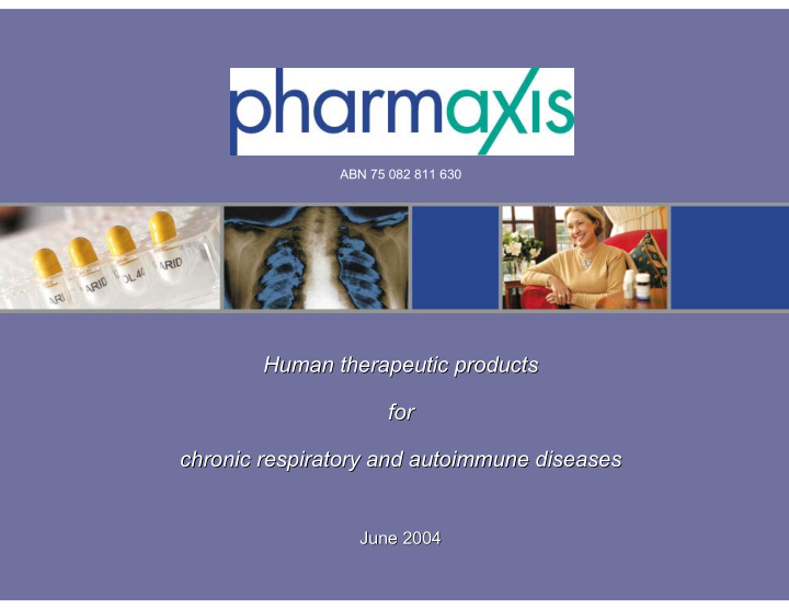 human therapeutic products human therapeutic products for