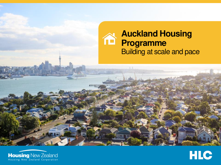 auckland housing programme