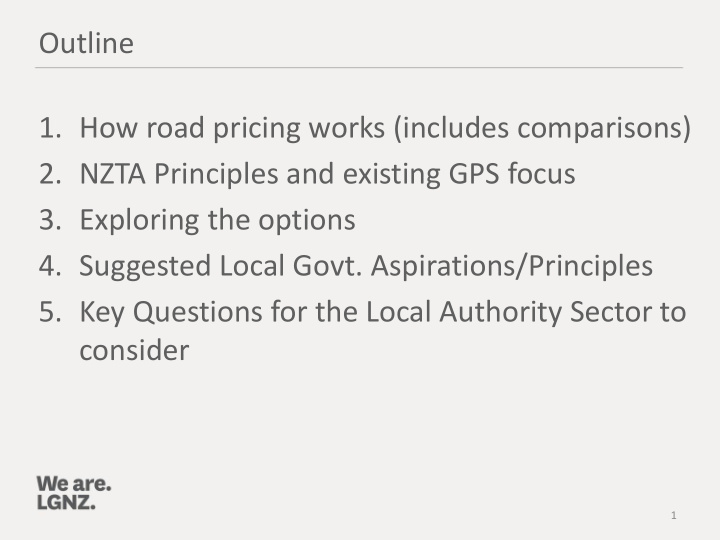 1 how road pricing works includes comparisons