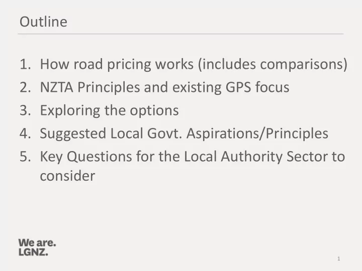 1 how road pricing works includes comparisons