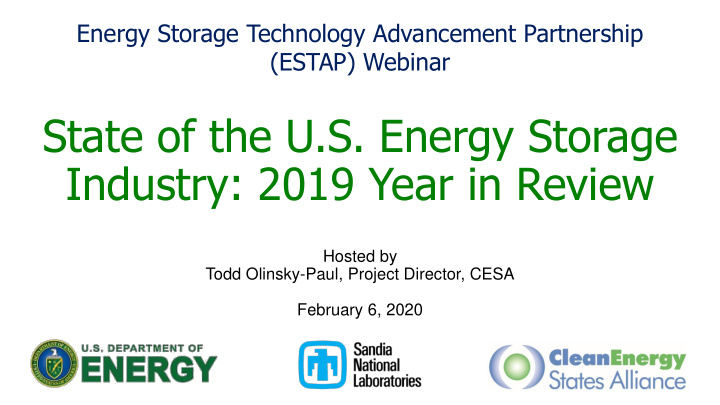 state of the u s energy storage