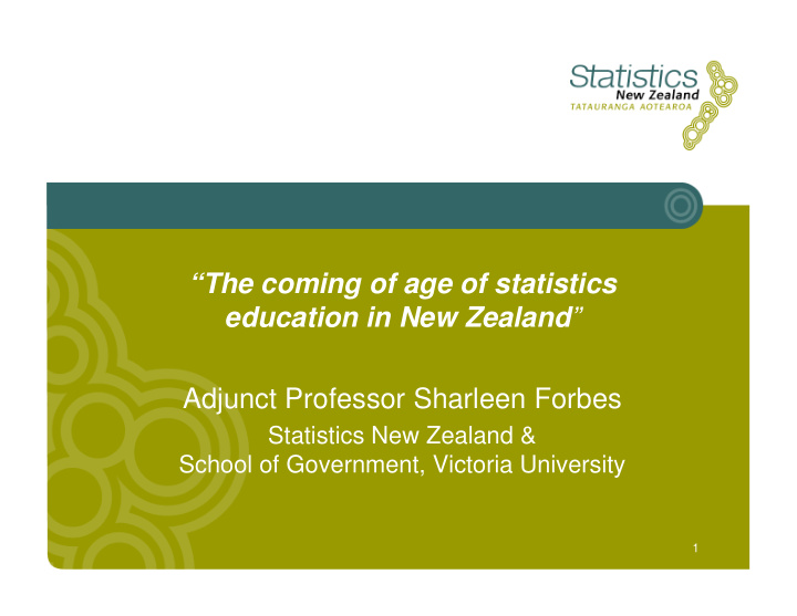 the coming of age of statistics education in new zealand