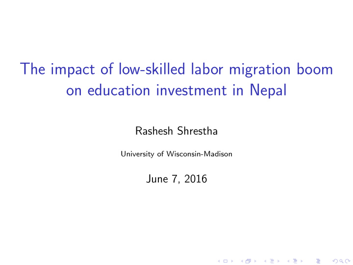 the impact of low skilled labor migration boom on