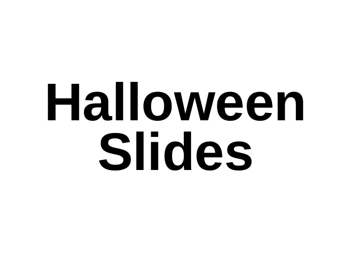 halloween slides