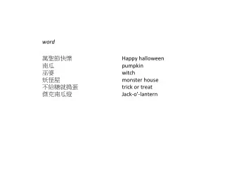 word          Happy  halloween      pumpkin