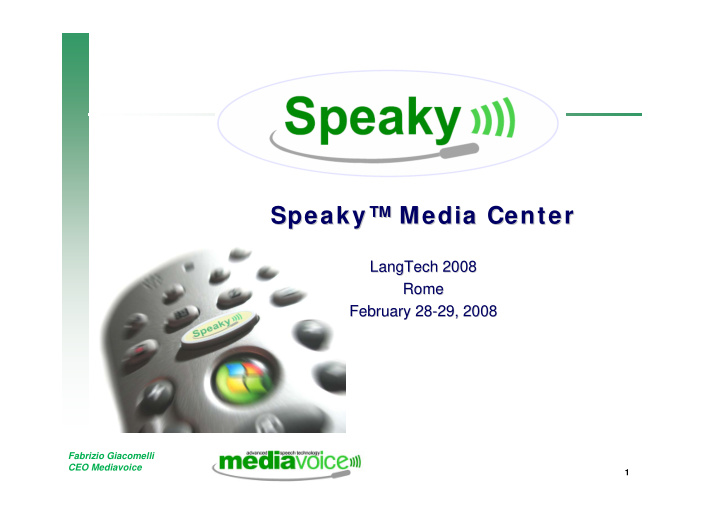 speaky media center media center speaky