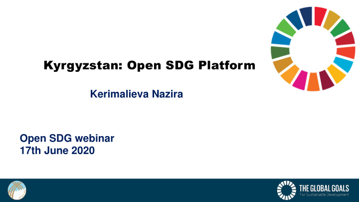 kyrgyzstan open sdg platform