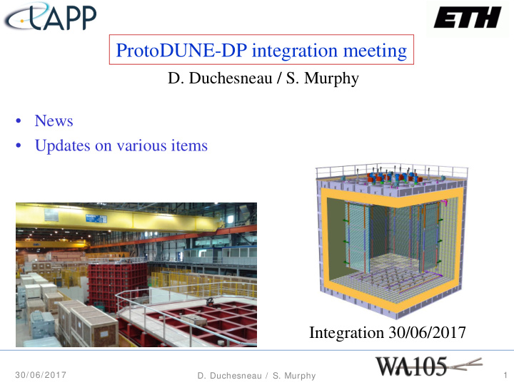 protodune dp integration meeting