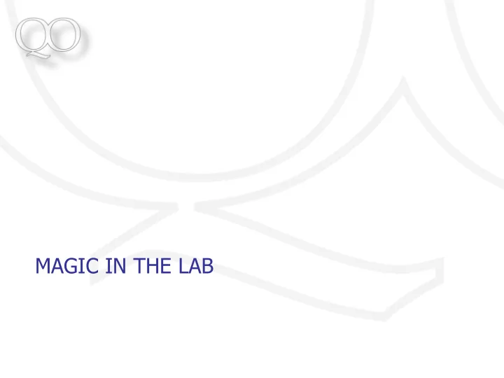 trapped atom rf interaction magic