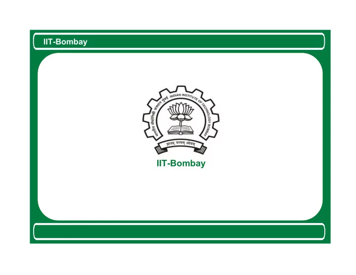 iit bombay iit bombay