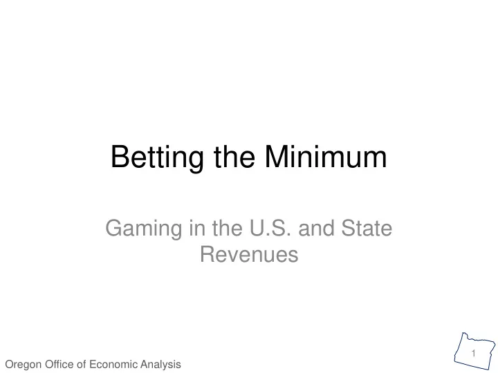 betting the minimum