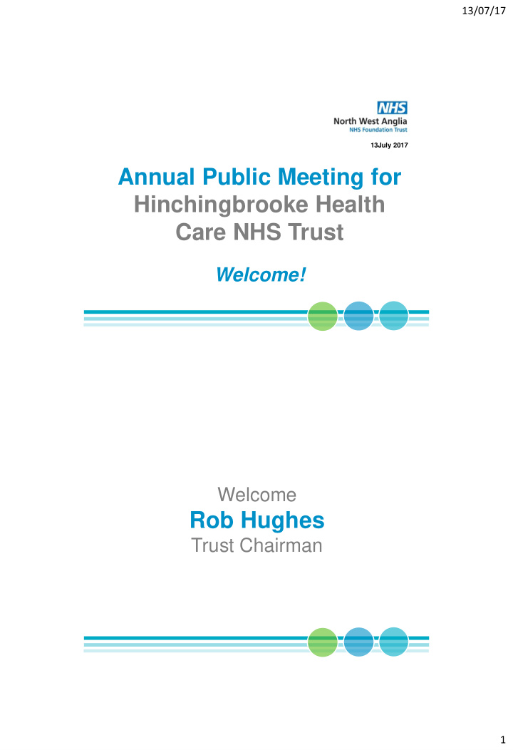 annual public meeting for hinchingbrooke health care nhs