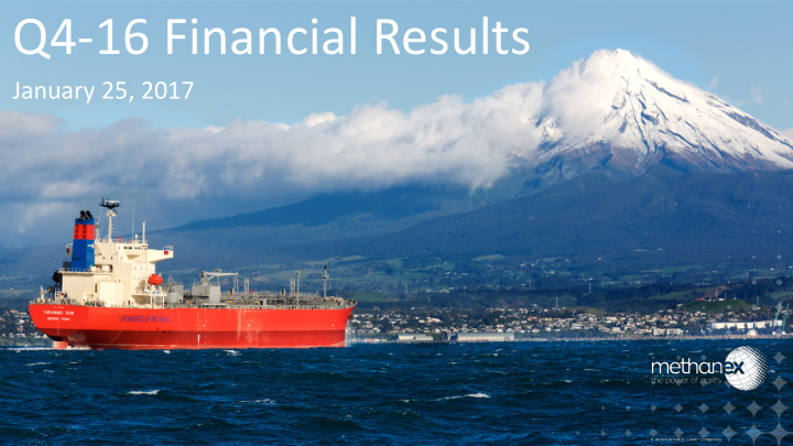 q4 16 financial results