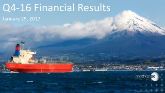 Q4-16 Financial Results  January 25, 2017  Forward-looking Statements &amp; Non-GAAP Measures