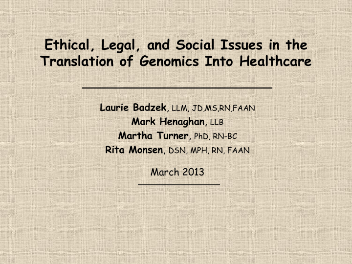 ethical legal and social issues in the translation of