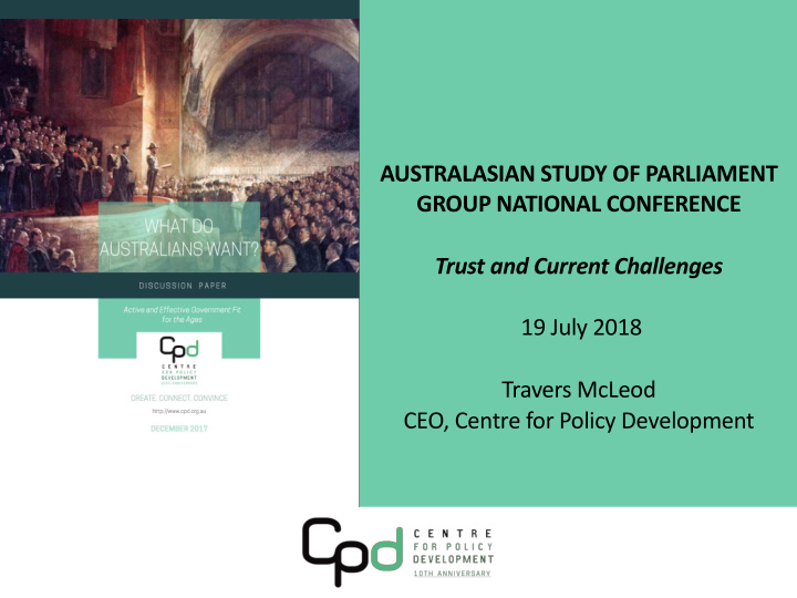 australasian study of parliament group national