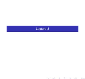 Lecture 3  0/ 16  Probability Computations  Bridge Hands and Poker Hands  Bridge Hands  If you play