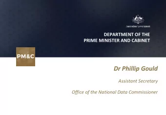 Dr Phillip Gould  Assistant Secretary  Office of the National Data Commissioner  2  [countdown to