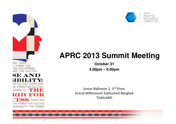 aprc 2013 summit meeting