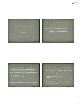 10/10/20  CSUN  Faculty,  English  Department  Consultant  @  The  Learning  Resource  Center